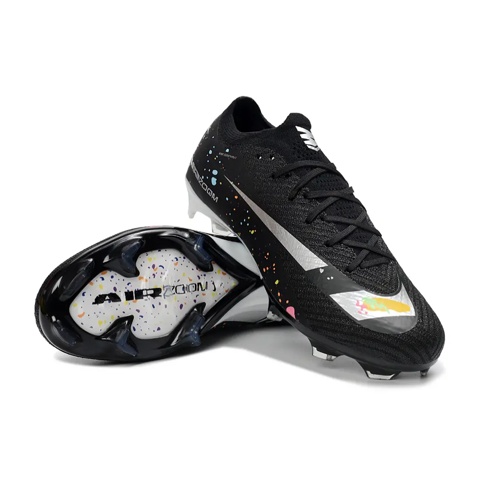 Chuteira Campo Nike Air Zoom Mercurial Vapor 16 Elite FG Preto e Colorido