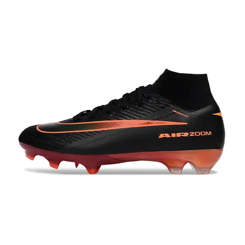 Chuteira Campo Nike Air Zoom Mercurial Superfly 10 Elite FG Preto e Laranja 