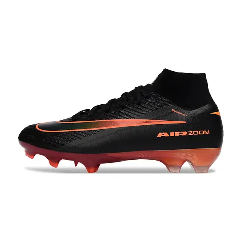 Chuteira Campo Nike Air Zoom Mercurial Superfly 10 Elite FG Preto e Laranja 