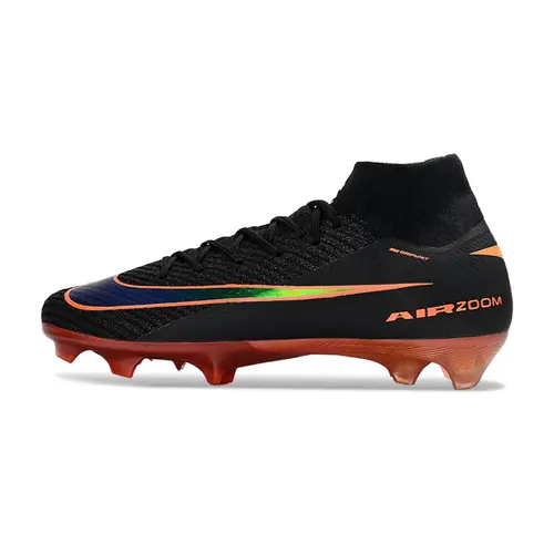 Chuteira Campo Nike Air Zoom Mercurial Superfly 10 Elite FG Preto e Laranja - Heat Up