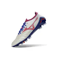 Chuteira Campo Mizuno Morelia Neo 4 Beta FG Branco, Azul e Vermelho - imagem 6
