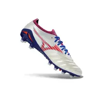 Chuteira Campo Mizuno Morelia Neo 4 Beta FG Branco, Azul e Vermelho - imagem 7