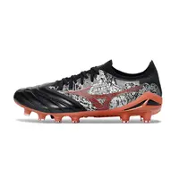 Chuteira Campo Mizuno Morelia Neo 4 Beta FG Preta, Vermelha e Branca - imagem 1