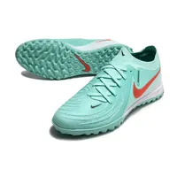Chuteira Society Nike Phantom GX2 Elite TF Verde e Laranja - imagem 5