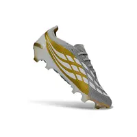 Chuteira Campo Adidas Predator 26 Elite FG Prata e Dourado - imagem 7