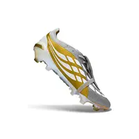 Chuteira Campo Adidas Predator Tongue 26 Elite FG Prata e Dourado - imagem 7