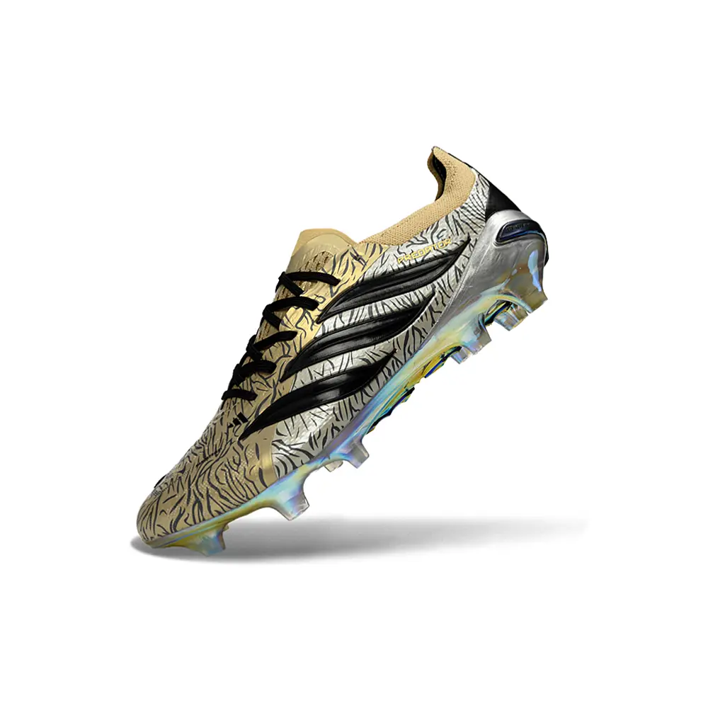 Chuteira Campo Adidas Predator 26 Elite FG Dourado e Preto