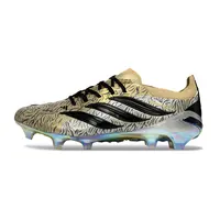 Chuteira Campo Adidas Predator 26 Elite FG Dourado e Preto - imagem 1