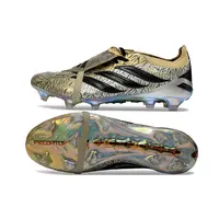Chuteira Campo Adidas Predator Tongue 26 Elite FG Dourado e Preto - imagem 2