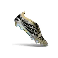 Chuteira Campo Adidas Predator Tongue 26 Elite FG Dourado e Preto - imagem 7