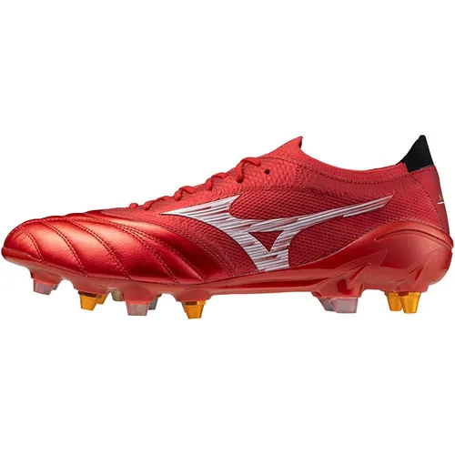 Chuteira Campo Mizuno Morelia Neo 4 Trava Mista Vermelho