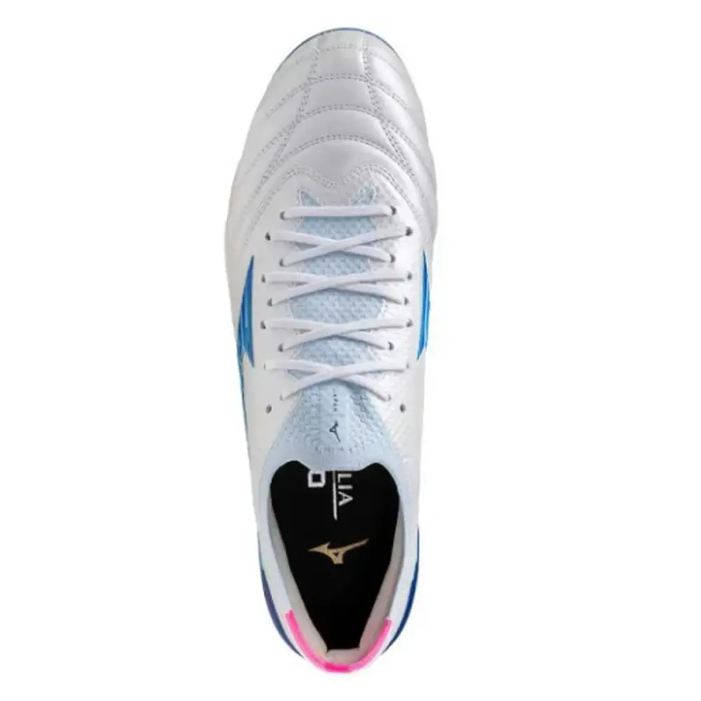 Chuteira Campo Mizuno Morelia Neo 4 Trava Mista Branco