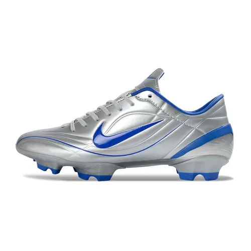 Chuteira Campo Nike Air Zoom Mercurial Vapor 1 R9 Elite FG Prata e Azul