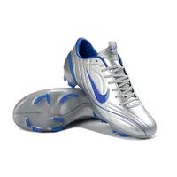 Chuteira Campo Nike Air Zoom Mercurial Vapor 1 R9 Elite FG Prata e Azul - imagem 5