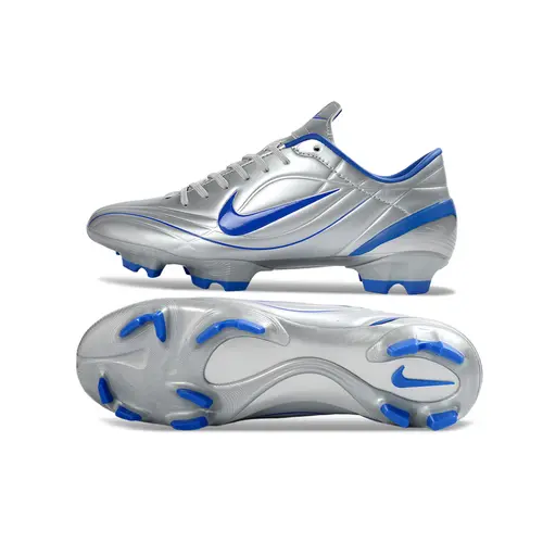 Chuteira Campo Nike Air Zoom Mercurial Vapor 1 R9 Elite FG Prata e Azul