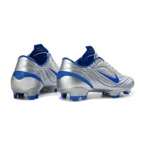 Chuteira Campo Nike Air Zoom Mercurial Vapor 1 R9 Elite FG Prata e Azul - imagem 4