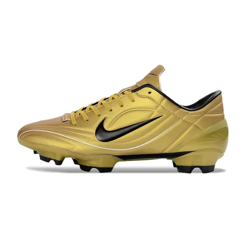 Chuteira Campo Nike Air Zoom Mercurial Vapor 1 R9 Elite FG Dourado e Preto