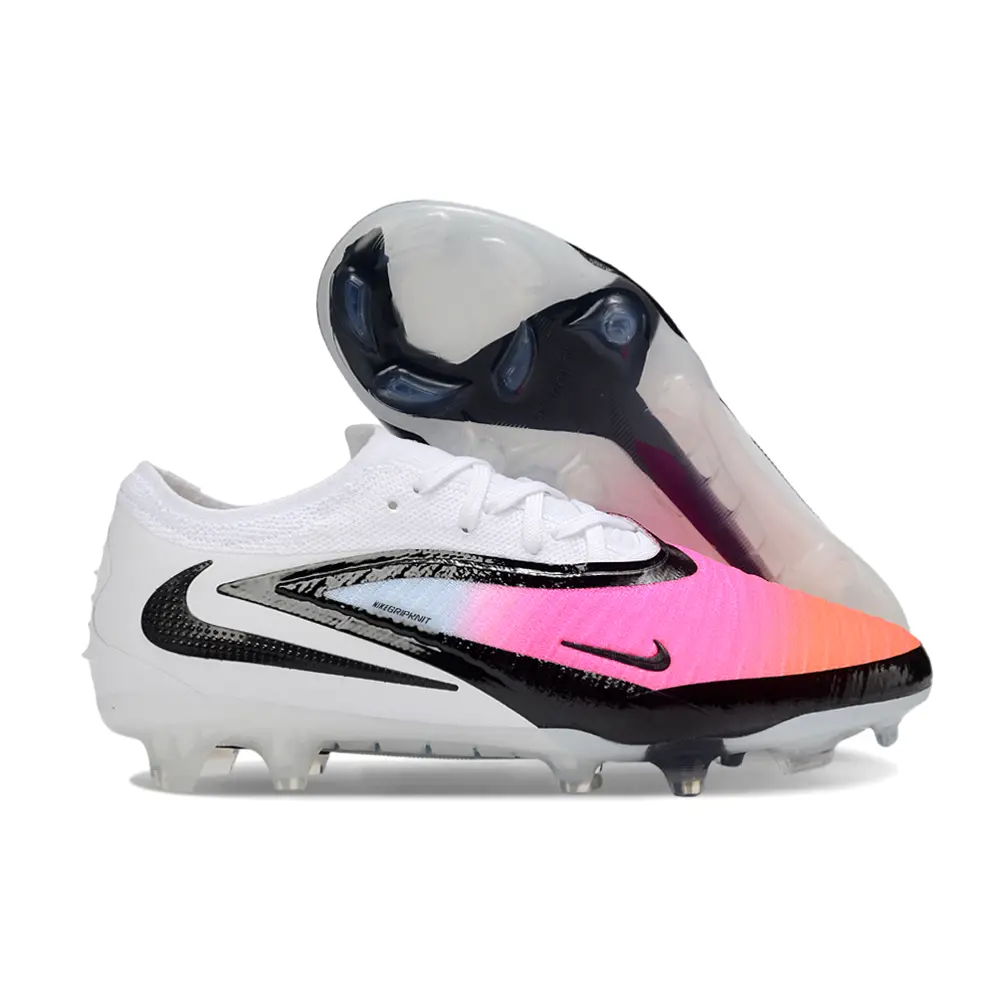 Chuteira Campo Nike Phantom GX 6 Elite FG Branco, Preto e Colorido
