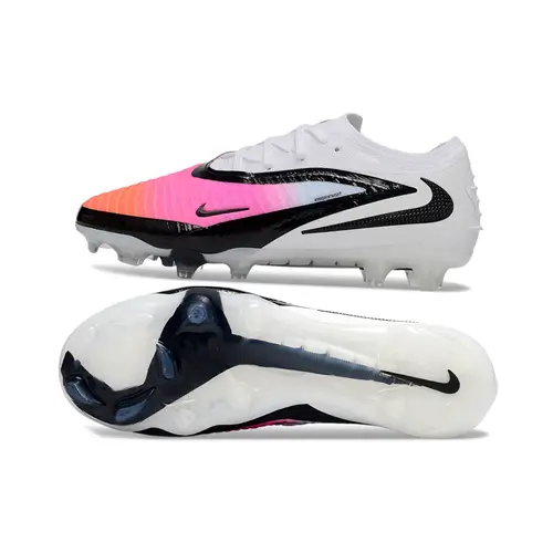 Chuteira Campo Nike Phantom GX 6 Elite FG Branco, Preto e Colorido