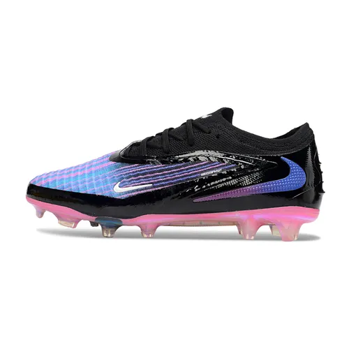 Chuteira Campo Nike Phantom GX 6 Elite FG Preto, Rosa e Azul