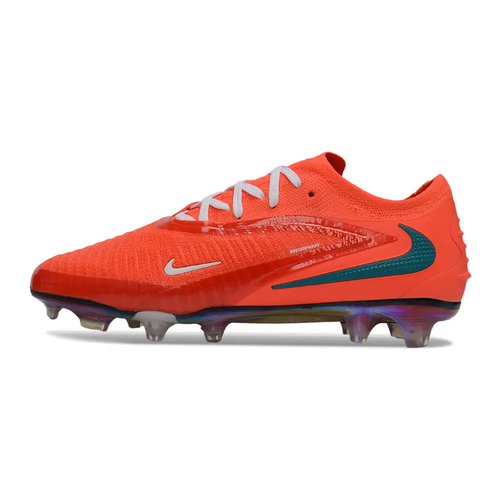 Chuteira Campo Nike Phantom GX 6 Elite FG Laranja e Branco
