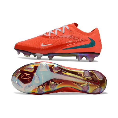 Chuteira Campo Nike Phantom GX 6 Elite FG Laranja e Branco