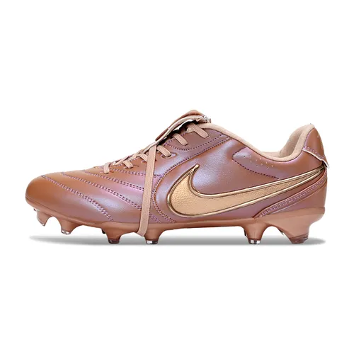Chuteira Campo Nike Tiempo Ligera Pro FG Bege - Com Língua