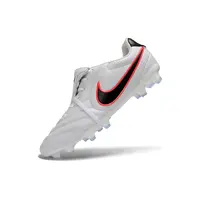 Chuteira Campo Nike Tiempo Ligera Pro FG Branco, Preto e Laranja  - imagem 5