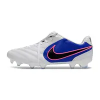 Chuteira Campo Nike Tiempo Ligera Pro FG Branco, Azul e Rosa - imagem 1