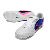 Chuteira Campo Nike Tiempo Ligera Pro FG Branco, Azul e Rosa - imagem 4