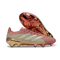 Chuteira Campo Adidas Predator 26 Elite FG Rosa e Dourado - imagem 2
