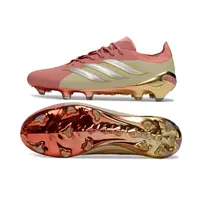 Chuteira Campo Adidas Predator 26 Elite FG Rosa e Dourado - imagem 6