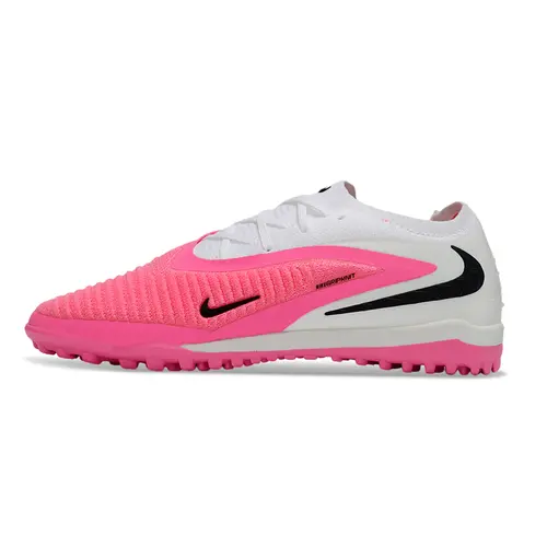 Chuteira Society Nike Phantom GX 6 Elite TF Branco e Rosa
