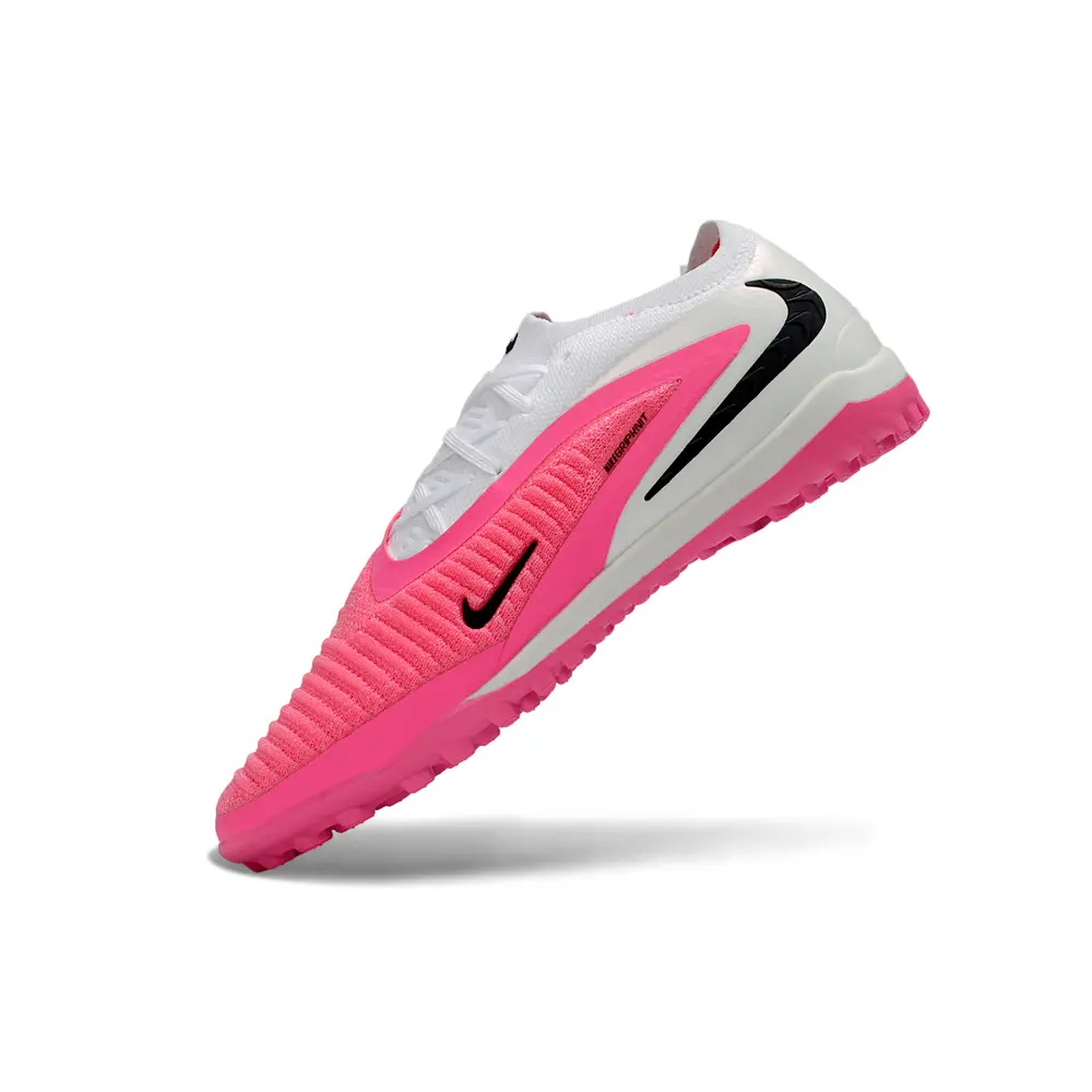 Chuteira Society Nike Phantom GX 6 Elite TF Branco e Rosa