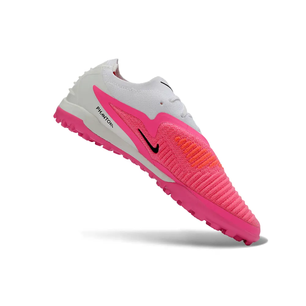 Chuteira Society Nike Phantom GX 6 Elite TF Branco e Rosa