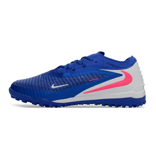 Chuteira Society Nike Phantom GX 6 Elite TF Azul, Branco e Rosa
