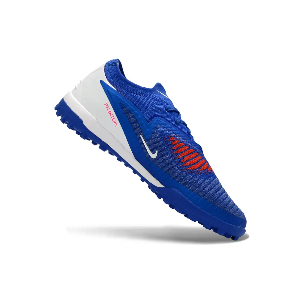 Chuteira Society Nike Phantom GX 6 Elite TF Azul, Branco e Rosa