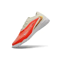 Chuteira Society Nike Phantom GX 6 Elite TF Branco, Laranja e Dourado - imagem 5