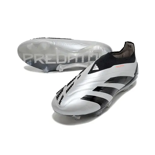 Chuteira Campo Adidas Predator LL Elite FG Prata e Preta