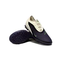 Chuteira Society Nike Phantom ReactX 6 Pro TF Preto, Bege e Verde - Black Mamba - imagem 4