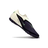 Chuteira Society Nike Phantom ReactX 6 Pro TF Preto, Bege e Verde - Black Mamba - imagem 6