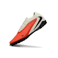 Chuteira Society Nike Phantom ReactX 6 Pro TF Bege, Laranja e Preto - imagem 5