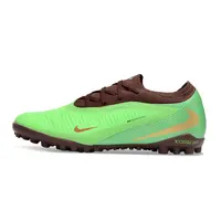 Chuteira Society Nike Phantom ReactX 6 Pro TF Marrom e Verde  - imagem 1