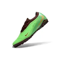 Chuteira Society Nike Phantom ReactX 6 Pro TF Marrom e Verde  - imagem 7