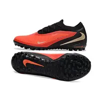 Chuteira Society Nike Phantom ReactX 6 Pro TF Preto, Laranja e Dourado - imagem 3
