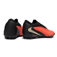 Chuteira Society Nike Phantom ReactX 6 Pro TF Preto, Laranja e Dourado - imagem 7