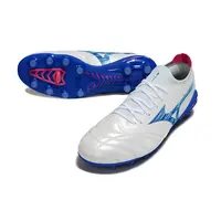 Chuteira Campo Mizuno Morelia Neo 4 Beta FG Branco, Azul e Rosa - imagem 2