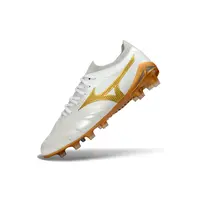 Chuteira Campo Mizuno Morelia Neo 4 Beta FG Branco e Dourado - imagem 6