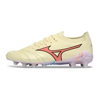 Chuteira Campo Mizuno Morelia Neo 4 Beta FG Amarelo e Laranja  - imagem 1