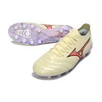 Chuteira Campo Mizuno Morelia Neo 4 Beta FG Amarelo e Laranja  - imagem 5